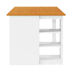 Juego de comedor de altura de mostrador de 5 piezas estilo rústico para 4 personas, juego de mesa de bar de madera con estantes de almacenamiento y 4 sillas tapizadas