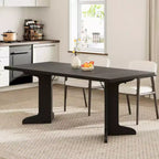71-inch Dining Table for 6-8, Farmhouse Kitchen Table w/Large Tabletop, Rectangular Dinner Eating Table for Dining Room, Living Room