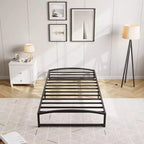 Estructura de cama de metal, Estructura de cama con diseño de arco, Somier de metal resistente, Base de colchón robusta, Fácil montaje, No necesita somier de muelles