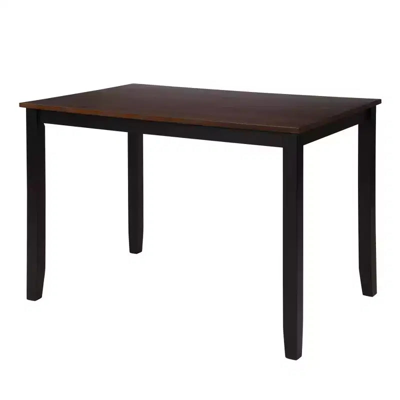 Juego de comedor de 5 piezas para 4 personas, juego de mesa de cocina rectangular de madera con 4 sillas, juego de comedor estilo rústico para cocina