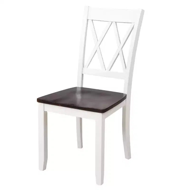 Juego de comedor de 5 piezas para 4 personas, juego de mesa de cocina rectangular de madera con 4 sillas, juego de comedor estilo rústico para cocina