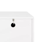 JVNOXK Consola de TV de 70 pulgadas estilo onda con estantes ajustables y 4 gabinetes, con capacidad para televisores de hasta 75 pulgadas; ideal para salas de estar, blanco