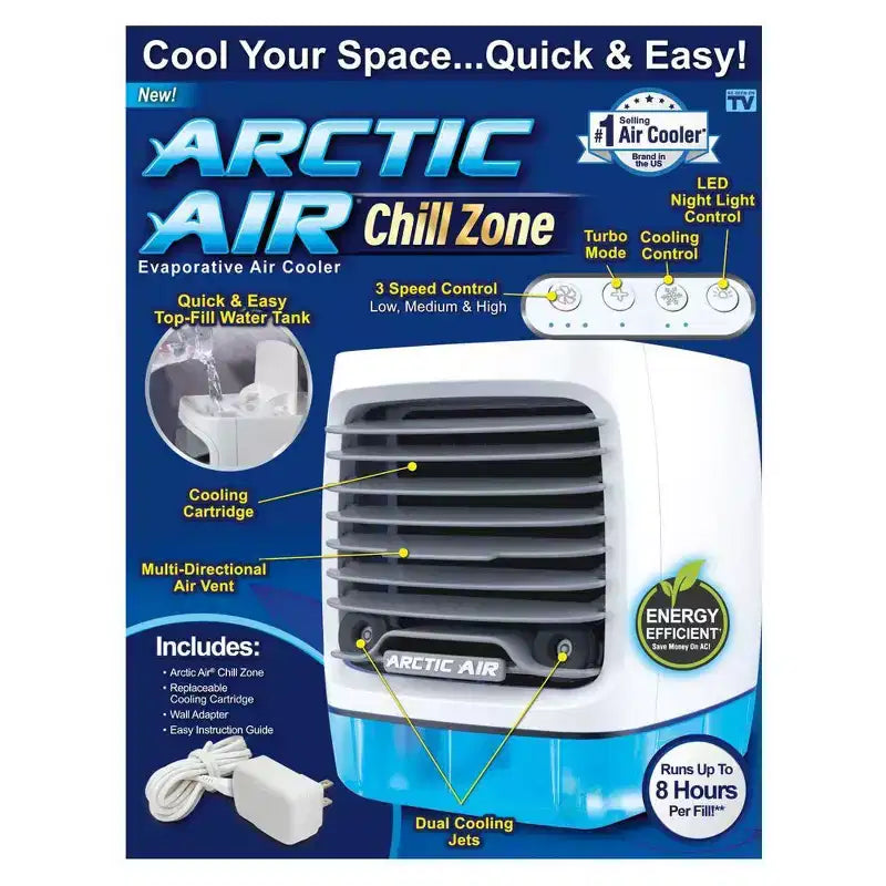 Open Box - As Seen on TV Arctic Air Chill Portable Air Conditioner Humidifier Fan 1200 BTU