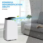14000 BTU Portable Air Conditioner, 3-In-1 AC Unit with Cooling, Fan & Dehumidifier, for Rooms Up to 750 Sq.Ft