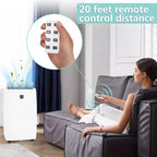 12,000 BTU 3-in-1 Portable Air Conditioner  Cooling, Dehumidification & Fan Modes for Rooms Up to 550 Sq.Ft, with 24H Timer & Remote Control