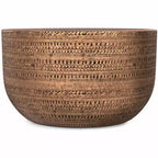 Mesa de centro Jean de metal estilo boho de 29.5 pulgadas de ancho, ensamblada