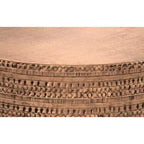 Mesa de centro Jean de metal estilo boho de 29.5 pulgadas de ancho, ensamblada