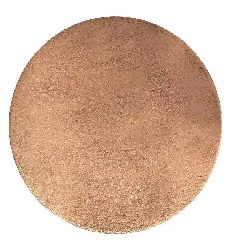 Mesa de centro Jean de metal estilo boho de 29.5 pulgadas de ancho, ensamblada