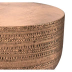 Mesa de centro Jean de metal estilo boho de 29.5 pulgadas de ancho, ensamblada