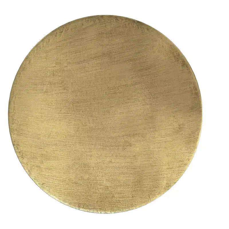 Mesa de centro Jean de metal estilo boho de 29.5 pulgadas de ancho, ensamblada