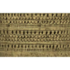 Mesa de centro Jean de metal estilo boho de 29.5 pulgadas de ancho, ensamblada