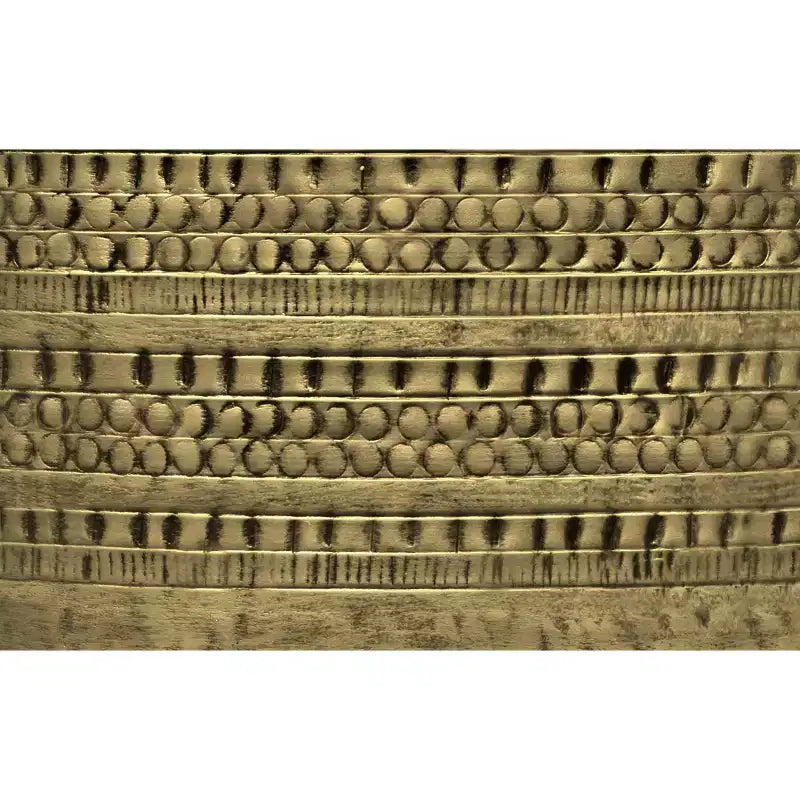 Mesa de centro Jean de metal estilo boho de 29.5 pulgadas de ancho, ensamblada