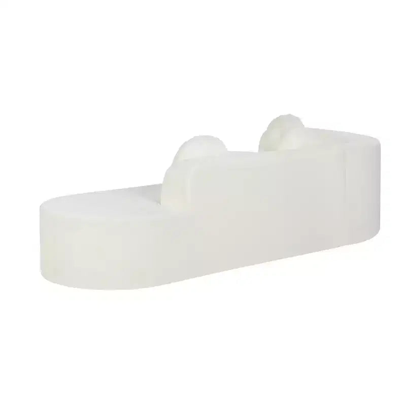 Sofá seccional extra grande Whisen de 122 pulgadas, sofá tapizado en tela elegante con tres cojines redondos, espuma de alta resiliencia