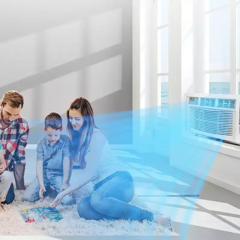 App & Remote Controlled Window AC: 10K BTU Unit for Windows, Cools Rooms Up to 450 Sq.Ft. Ideal with Sleep and Programmable Timer Modes