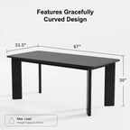 Mesa de comedor rústica PexFix de madera maciza con tablero cuadrado de madera para comedores modernos y reuniones familiares