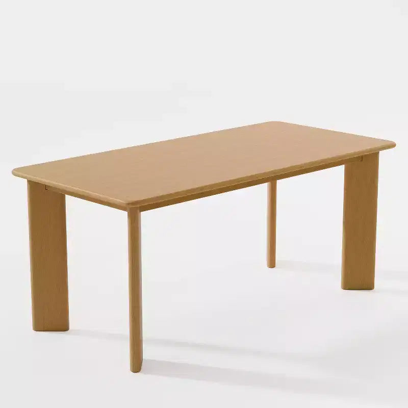 Mesa de comedor rústica PexFix de madera maciza con tablero cuadrado de madera para comedores modernos y reuniones familiares