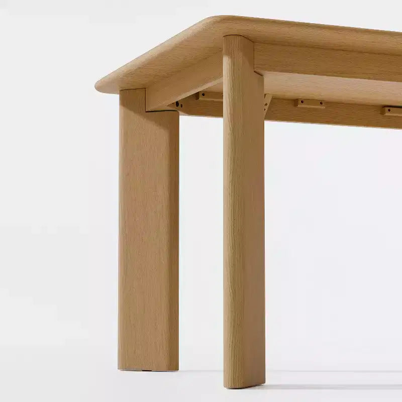 Mesa de comedor rústica PexFix de madera maciza con tablero cuadrado de madera para comedores modernos y reuniones familiares
