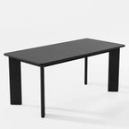 Mesa de comedor rústica PexFix de madera maciza con tablero cuadrado de madera para comedores modernos y reuniones familiares