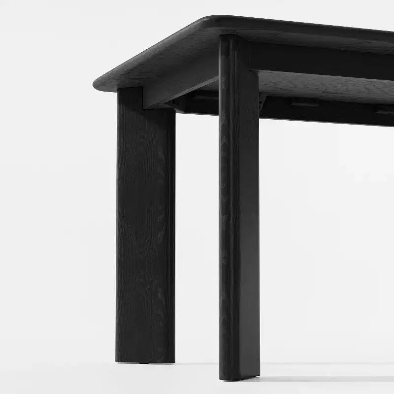 Mesa de comedor rústica PexFix de madera maciza con tablero cuadrado de madera para comedores modernos y reuniones familiares