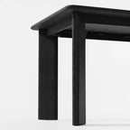 Mesa de comedor rústica PexFix de madera maciza con tablero cuadrado de madera para comedores modernos y reuniones familiares
