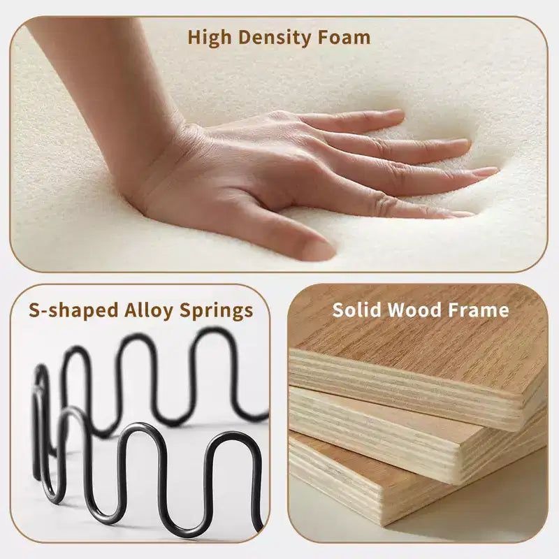 Sofá MooxvMoo de chenilla de 107 pulgadas, estilo moderno de mediados de siglo, con forma de U, con dobladillo con volantes desmontable, sofás seccionales con cojines decorativos y 2 otomanas, verde