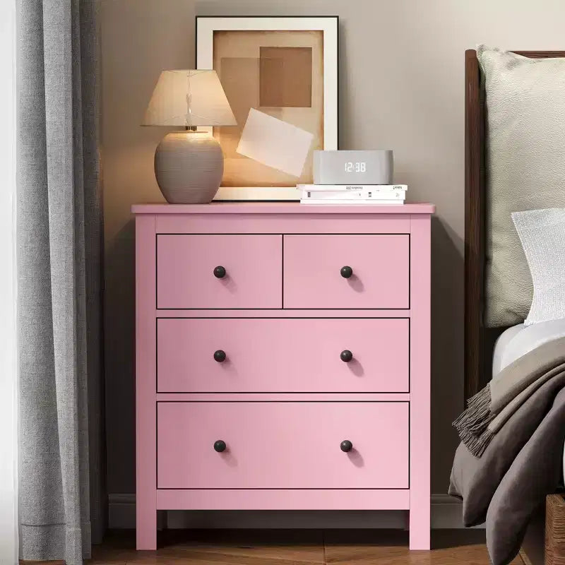 Cómoda moderna de madera con 3 cajones para dormitorio