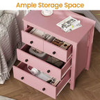 Cómoda moderna de madera con 3 cajones para dormitorio