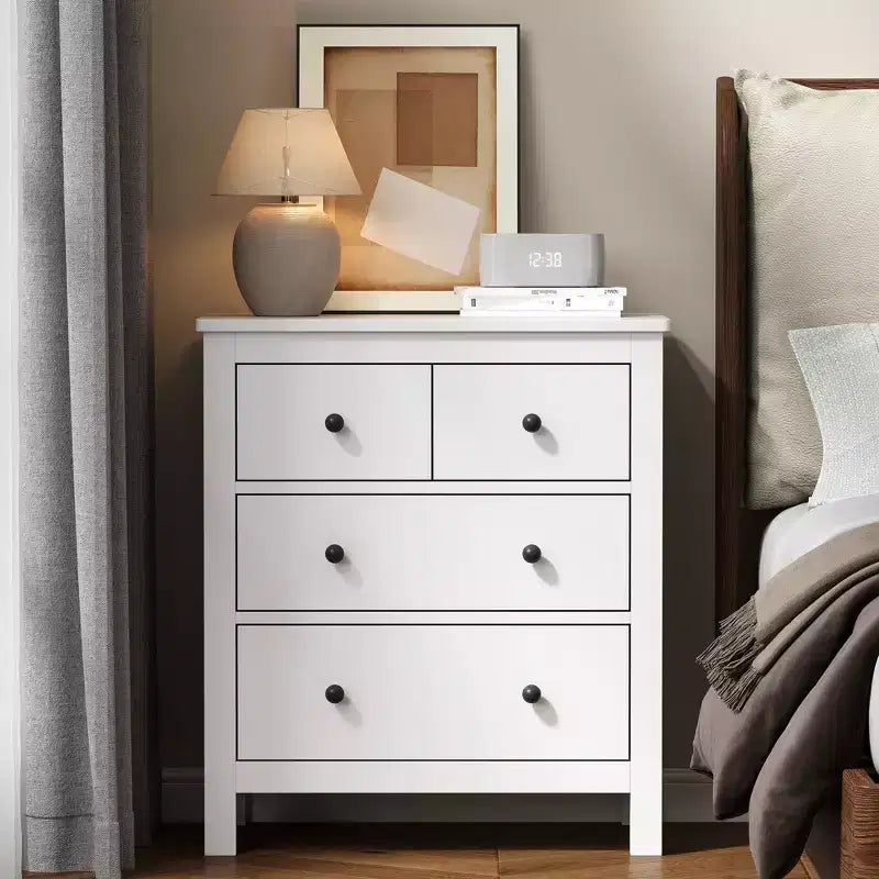 Cómoda moderna de madera con 3 cajones para dormitorio