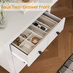Cómoda moderna de madera con 3 cajones para dormitorio