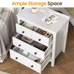 Cómoda moderna de madera con 3 cajones para dormitorio