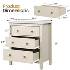 Cómoda moderna de madera con 3 cajones para dormitorio