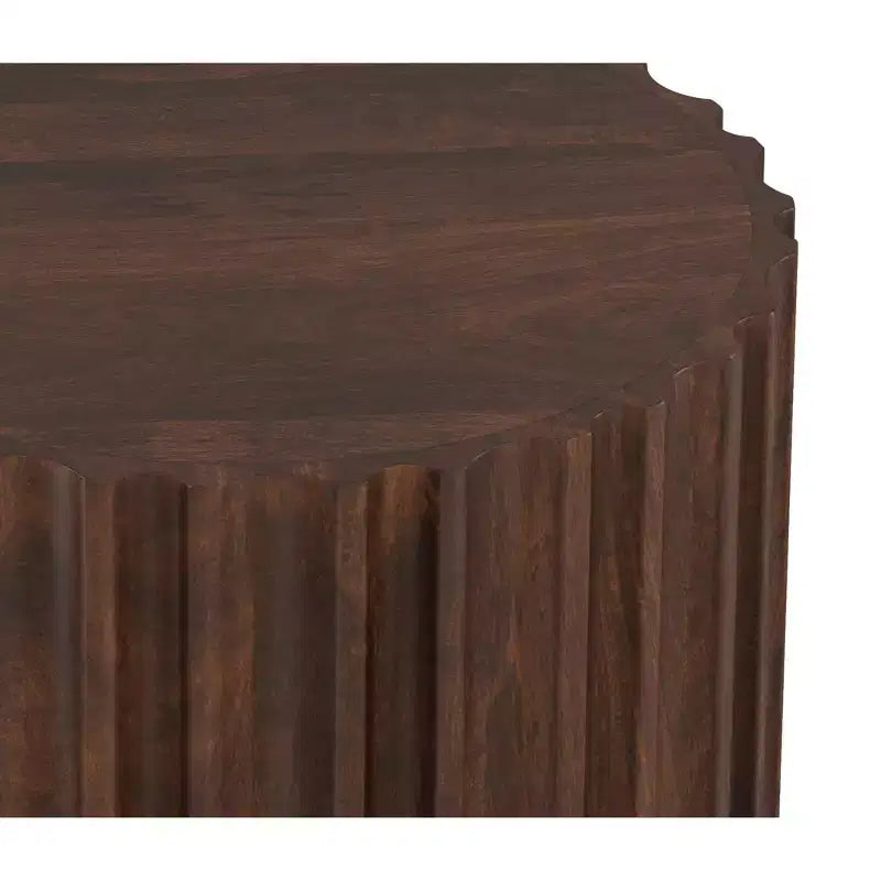 Mesa auxiliar contemporánea Doncaster Boho de mango macizo de 16 pulgadas de ancho, ensamblada