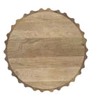 Mesa auxiliar contemporánea Doncaster Boho de mango macizo de 16 pulgadas de ancho, ensamblada