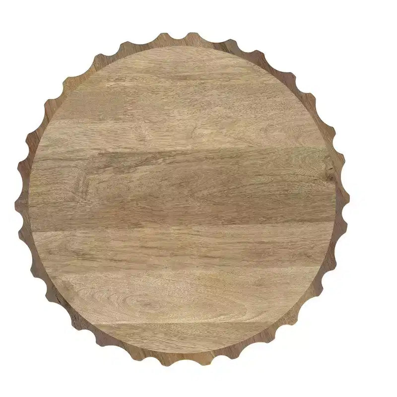 Mesa auxiliar contemporánea Doncaster Boho de mango macizo de 16 pulgadas de ancho, ensamblada