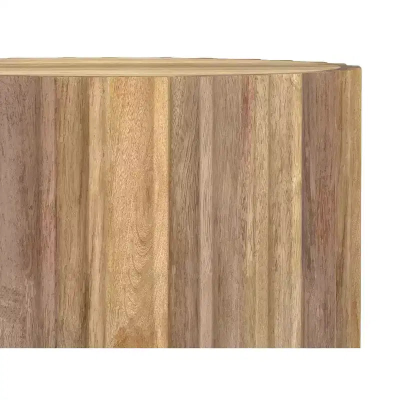 Mesa auxiliar contemporánea Doncaster Boho de mango macizo de 16 pulgadas de ancho, ensamblada