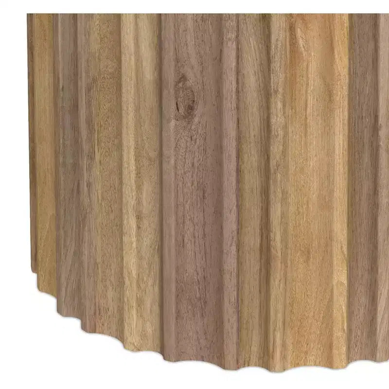 Mesa auxiliar contemporánea Doncaster Boho de mango macizo de 16 pulgadas de ancho, ensamblada