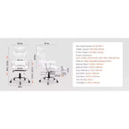Silla de oficina reclinable VEVOR con reposapiés, silla de oficina ancha de cuero PU de alta resistencia, sillas ejecutivas grandes y altas con soporte lumbar, blanca