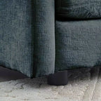 MAYEERTY Sofá moderno de mediados de siglo de 3 plazas con 2 cojines de reposabrazos y 2 cojines decorativos para sala de estar, gris