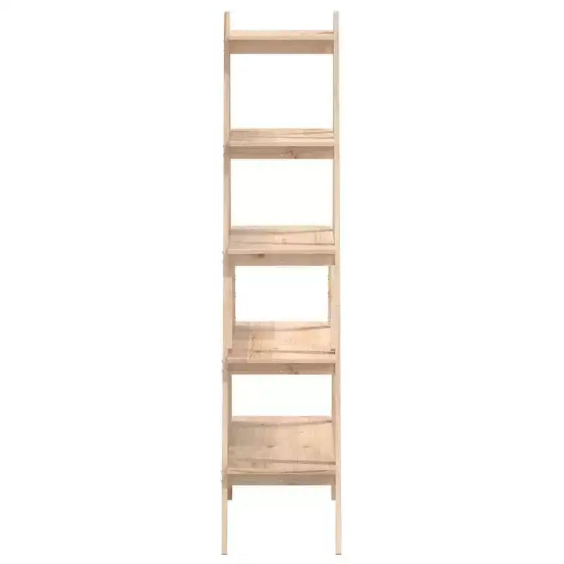 vidaXL Estantería de 5 Niveles Independiente con Forma de A Librería de Exhibición Madera Maciza Pino
