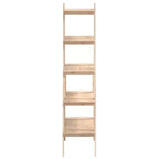 vidaXL Estantería de 5 Niveles Independiente con Forma de A Librería de Exhibición Madera Maciza Pino