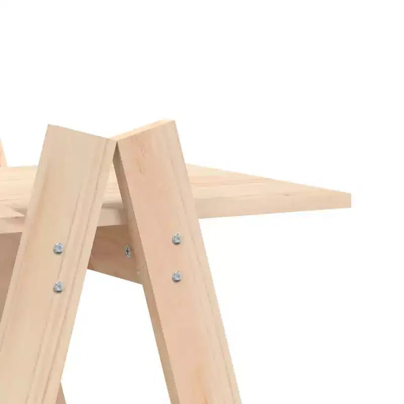 vidaXL Estantería de 5 Niveles Independiente con Forma de A Librería de Exhibición Madera Maciza Pino