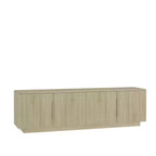 Mueble de TV moderno JVNOXK de 68 pulgadas con iluminación LED de 16 colores, compatible con televisores de 55, 60 y 65 pulgadas, incluye espacio de almacenamiento, tono de madera