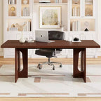 71 Mesa de comedor moderna para 6-10, mesa de cocina rectangular para reuniones familiares con una base de pedestal resistente