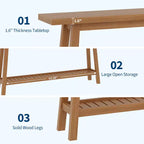 Mesa de entrada de madera de 71 pulgadas con almacenamiento, mesa consola estrecha de 2 niveles estilo rústico, para sala de estar, pasillo, entrada, detrás del sofá, fácil montaje