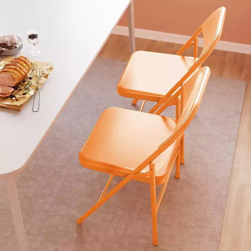 Juego de 8 sillas plegables de acero con respaldo, juego de sillas de comedor plegables de metal resistente, capacidad de 158 kg, apto para interior y exterior