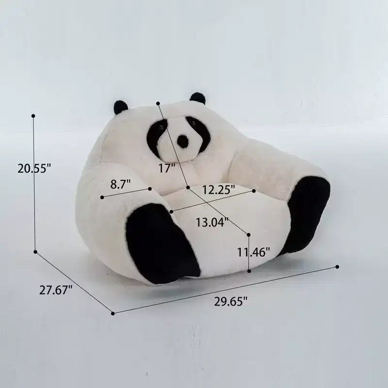 Puff GDFStudio Gwenaelle moderno con forma de panda