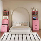 Tocador 3 en 1, tocador de maquillaje compacto, mesa de tocador, espejo de tocador de mesita de noche, joyero, silla acolchada oculta
