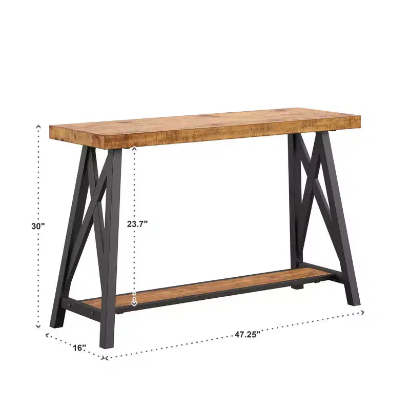 Mesa consola Westyn con estante - iNSPIRE Q