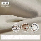 Sofá Seccional en U Modular Lavable de 6 Plazas Anabei + Otomana | Asiento Memorix+ y Almohada Contorno