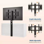 Cómoda de 9 cajones y mueble para TV con soporte para televisores de 32 a 85 pulgadas, centro de entretenimiento moderno con cajones, mesa de consola multimedia para dormitorio y sala de estar